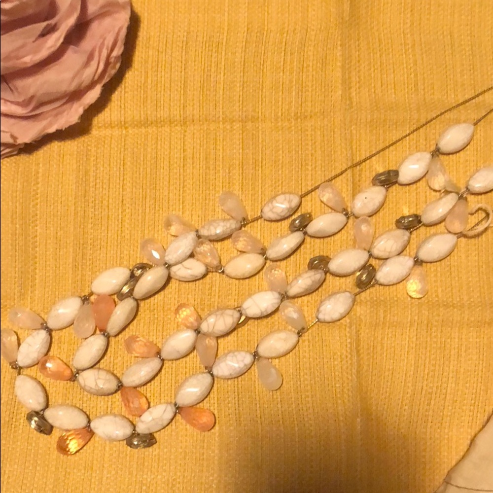 Spring long necklace. Super pretty Anthropologie